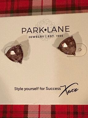 NWT Park Lane Purple Bonnet Teardrop Stud Earrings